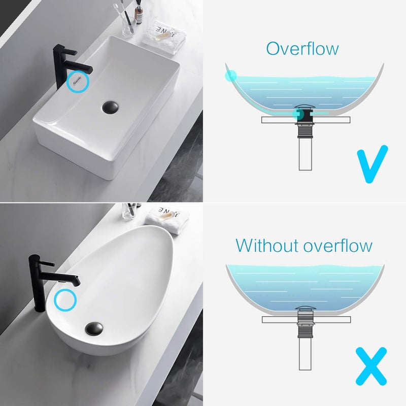KAIYING Pop Up Drain, Bathroom Sink Drain Stopper with Overflow, Vessel Sink Drain Assembly with Detachable Basket Stopper, Anti-Explosion and Anti-Clogging Drain Strainer (Matte Black) - Image 5